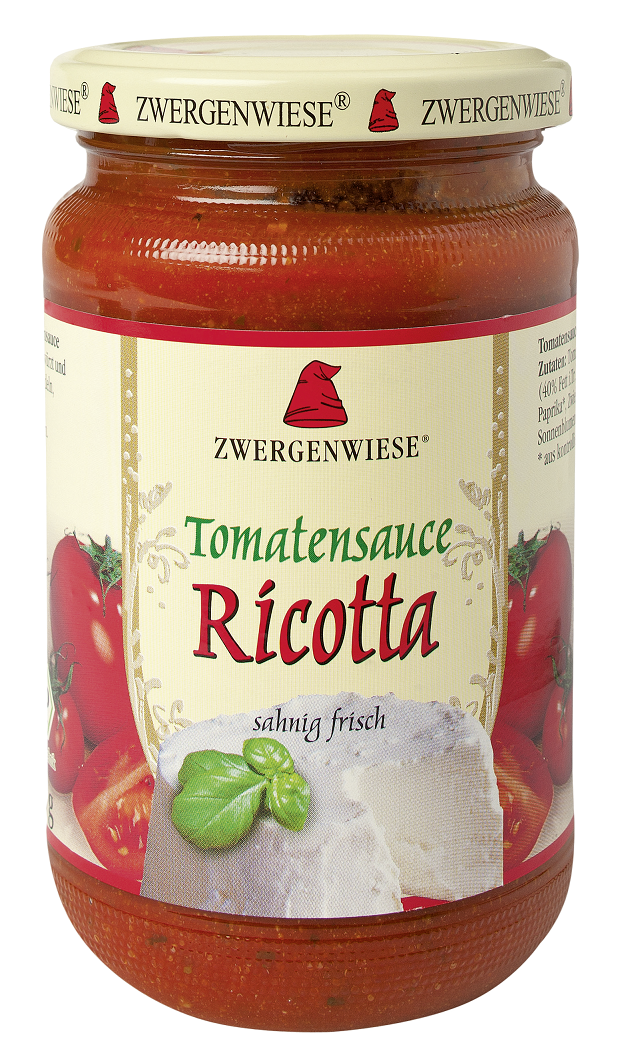 Zwergenwiese sos pomidorowy z ricottą bezglutenowy bio 340 ml