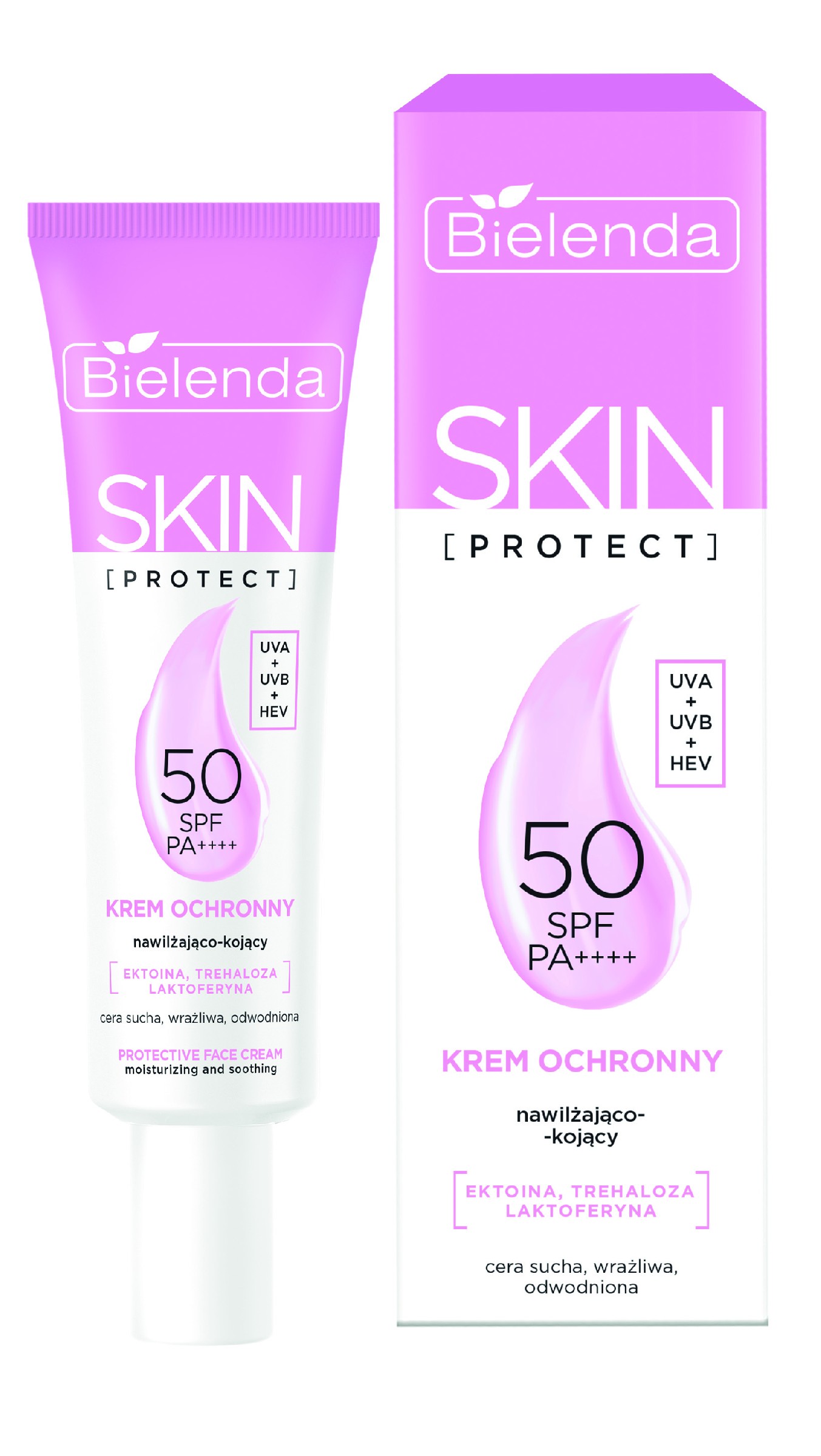 BIELENDA Skin Protect Krem ochronny SPF 50 nawilżająco-kojący 40 ml