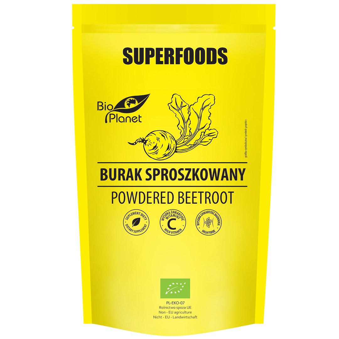 Burak sproszkowany bio 200 g - bio planet