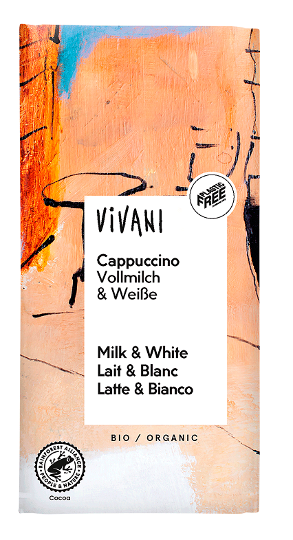 Czekolada o smaku cappuccino bio 100 g - vivani