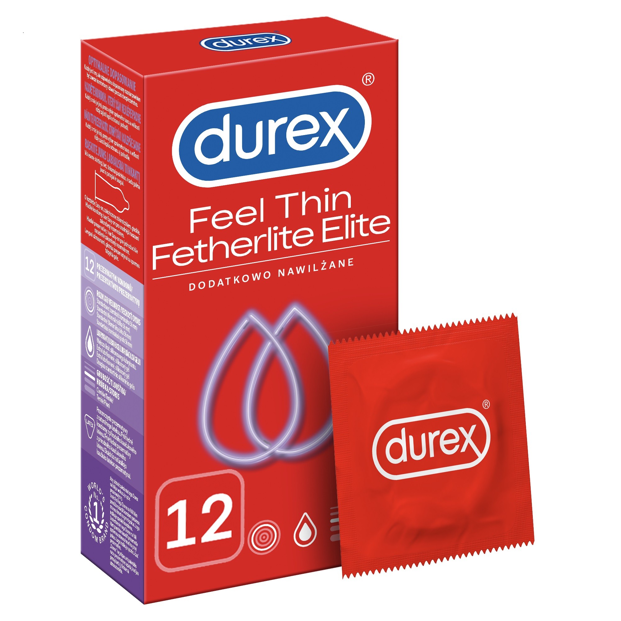 Durex Prezerwatywy Fetherlite Elite 12 szt