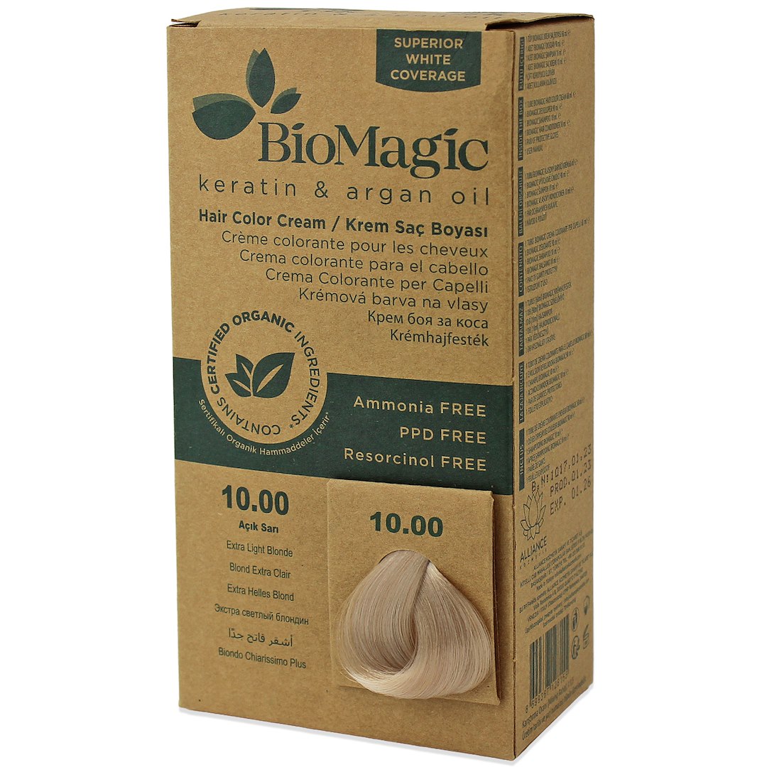 Farba do włosów extra jasny blond (10.00) 250 g - biomagic
