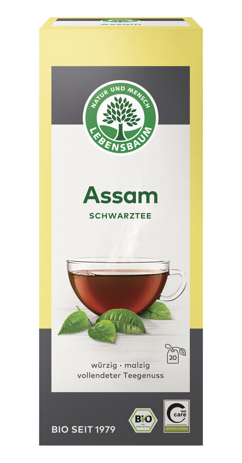 Herbata czarna assam bio (20 x 2 g) 40 g - lebensbaum