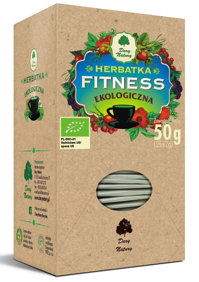 Herbatka fitness bio (25 x 2 g) 50 g - dary natury