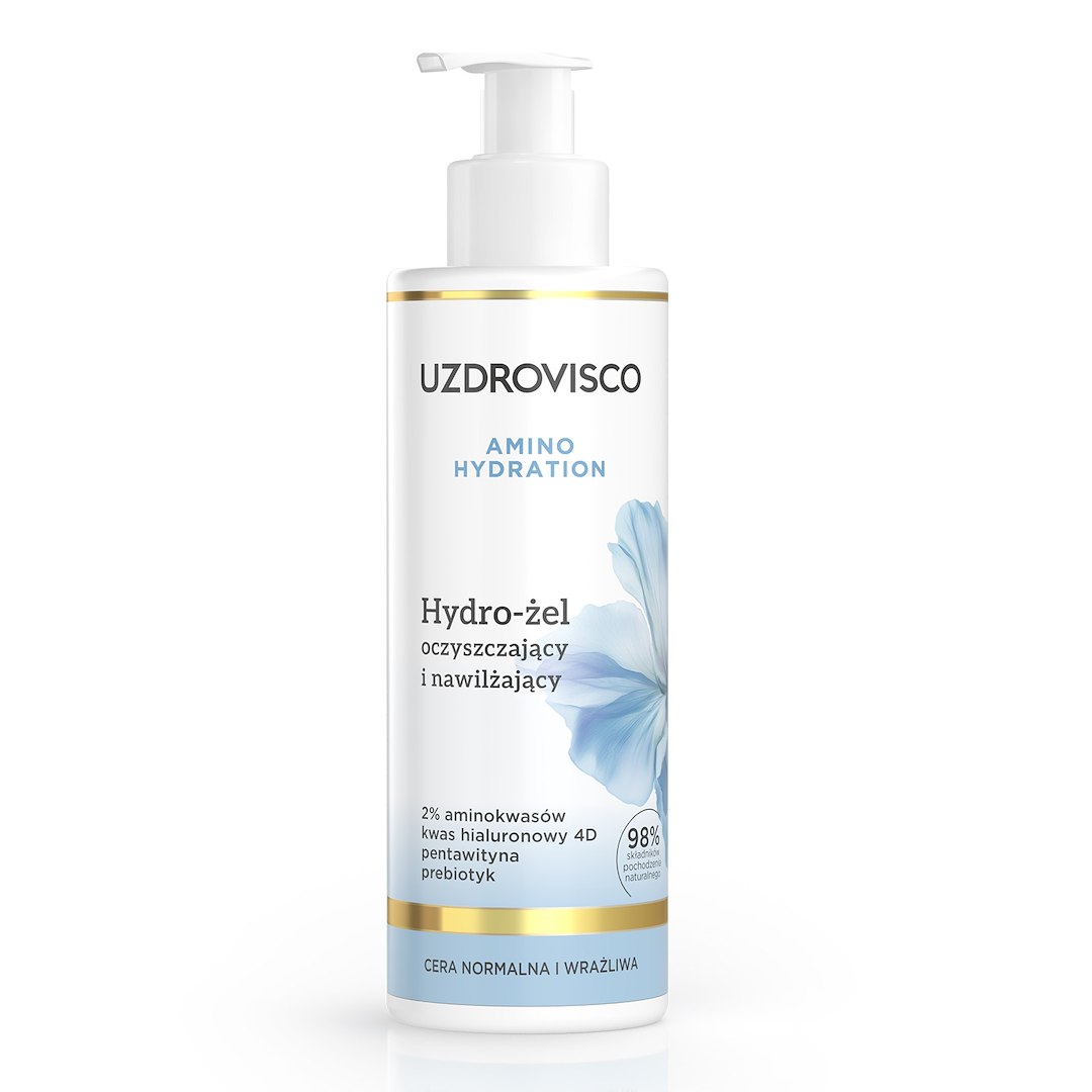 Hydro - żel do twarzy oczyszczająco - nawilżający 200 ml - uzdrovisco (amino hydration)