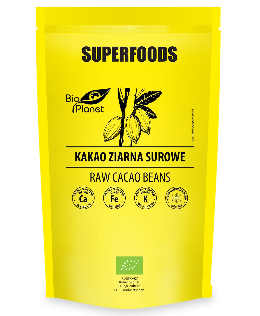 Kakao ziarna surowe bio 200 g - bio planet