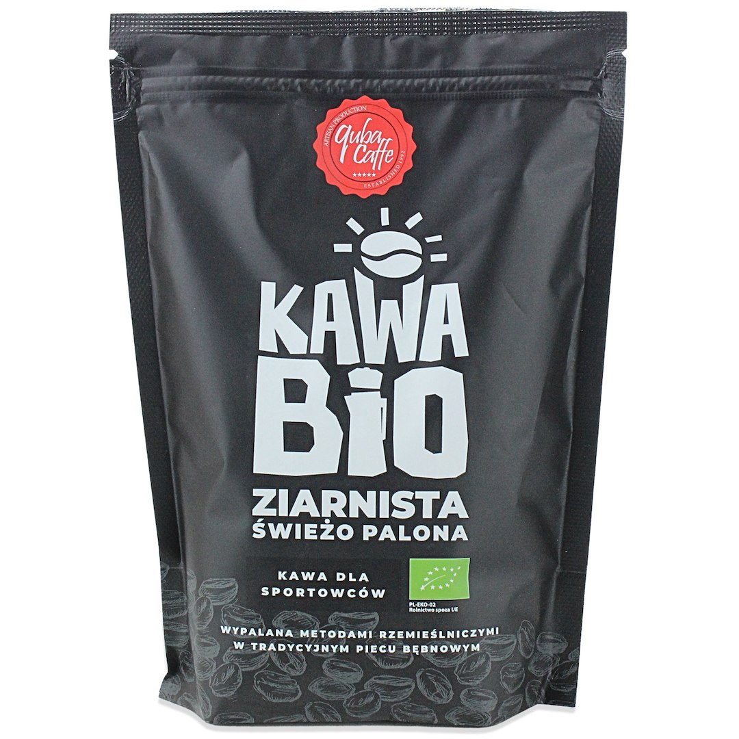 Kawa ziarnista arabica/robusta dla sportowców bio 250 g - quba caffe