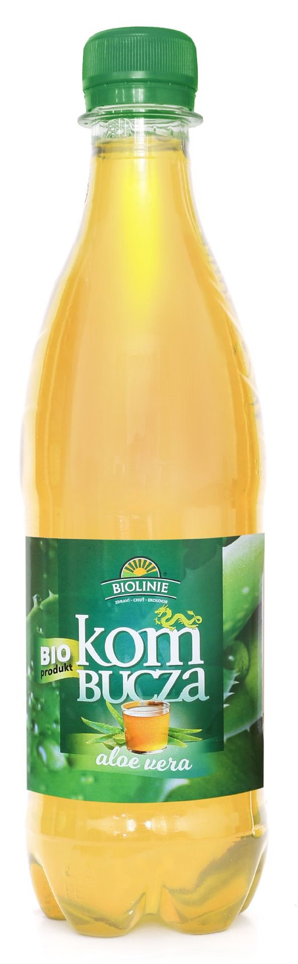 Kombucha herbata zielona z aloe vera bio 500 ml - bio linie