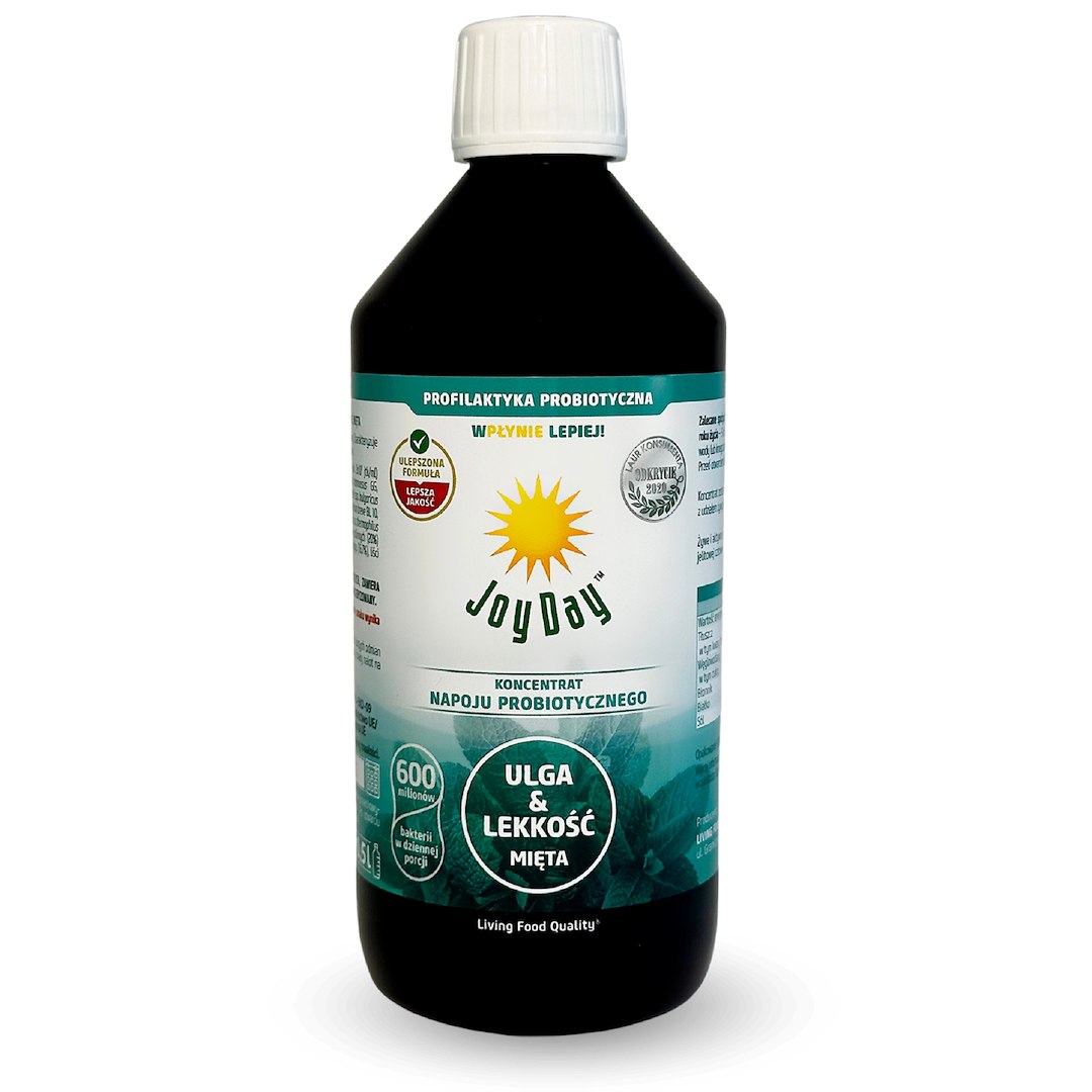 Koncentrat napoju probiotycznego mięta bezglutenowy bio 500 ml - joy day