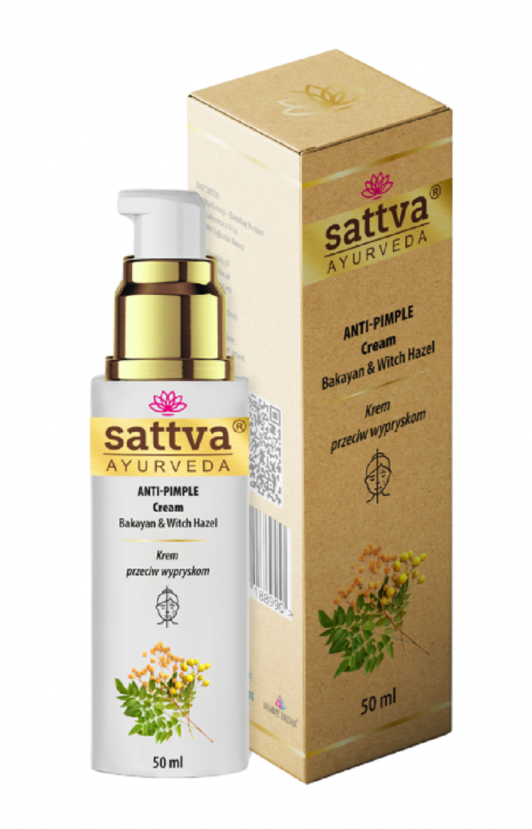 Krem do twarzy przeciw niedoskonałościom 50 ml - sattva (ayurveda)
