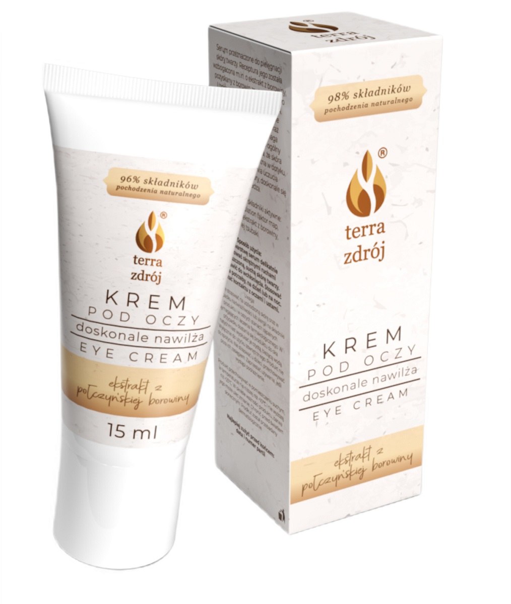 Krem pod oczy nawilżający 15 ml - terra zdrój (seria borowinowa)