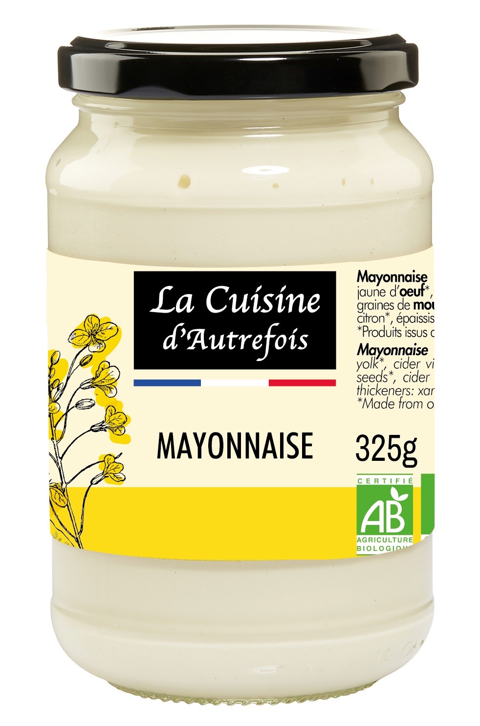 Majonez jajeczny bio 325 g - la cuisine d autrefois
