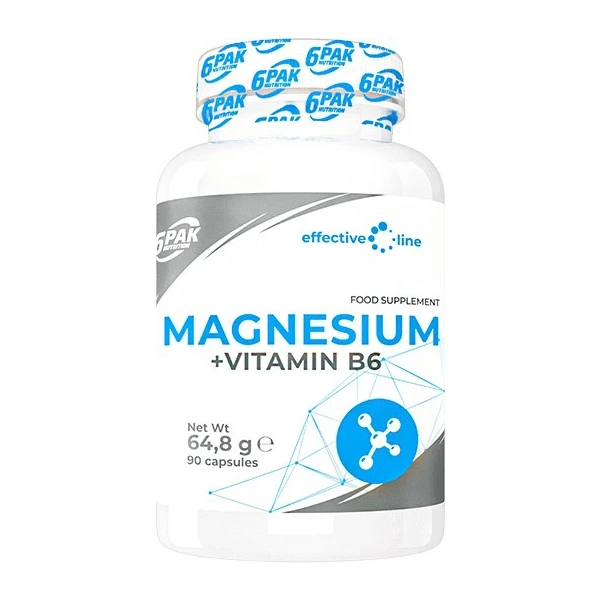 6PAK EL Magnesium + B6 90 kapsułek