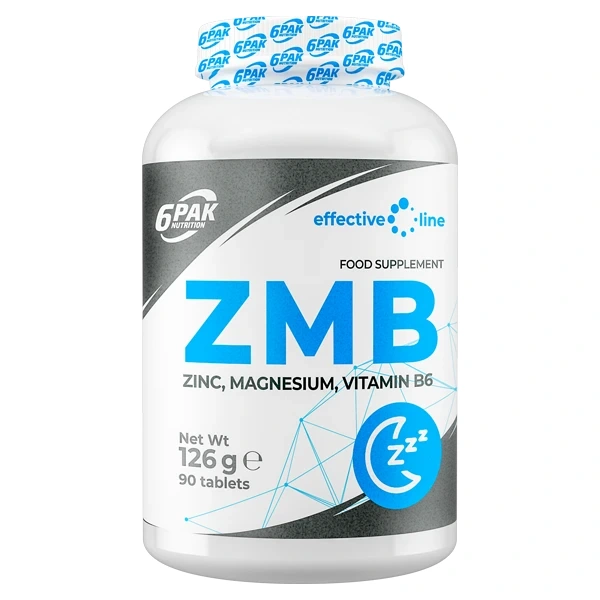 6PAK EL ZMB (cynk, magnez, B6) 90 tabletek