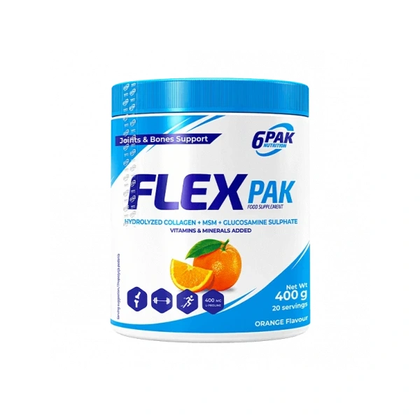 6PAK Flex Pak 400g o smaku pomarańczowym