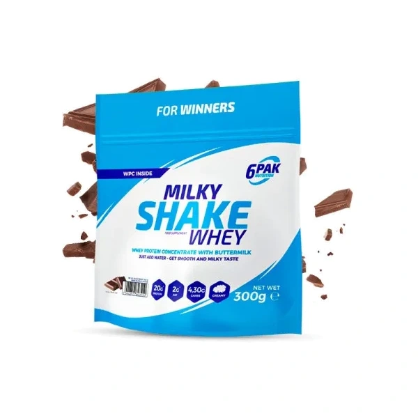 6PAK Milky Shake Whey 300g białko o smaku czekoladowym