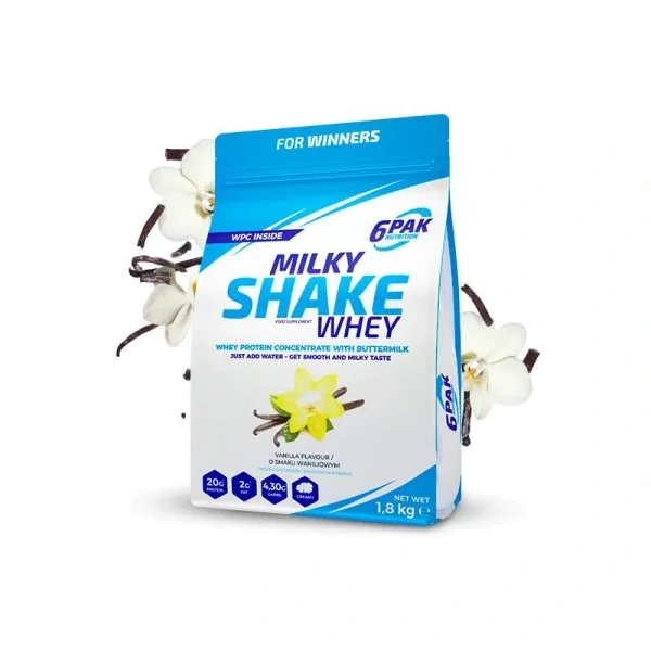 6PAK Milky Shake Whey 700g białko WPC o smaku waniliowym