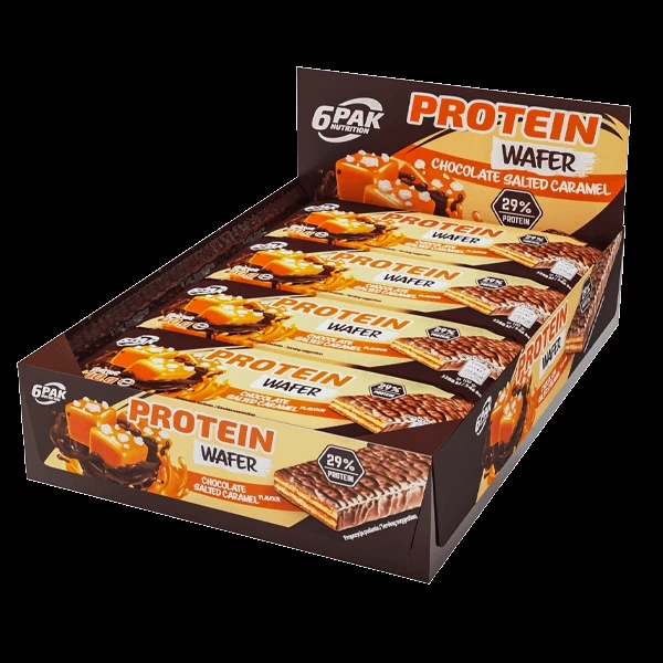6PAK Proteinowe Wafle 12 x 40g o smaku solonego karmelu