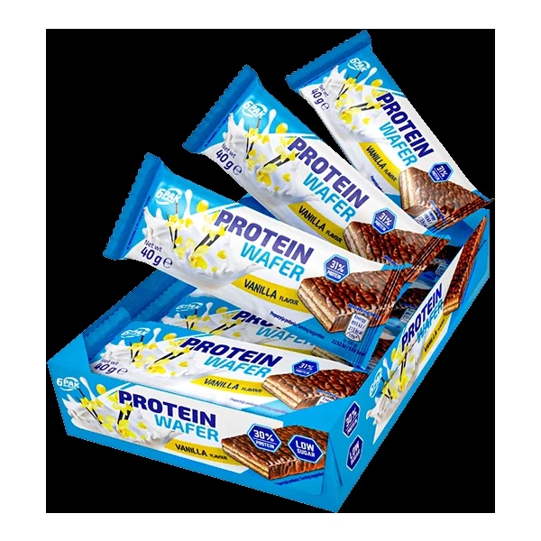 6PAK Proteinowe Wafle 12 x 40g o smaku waniliowym