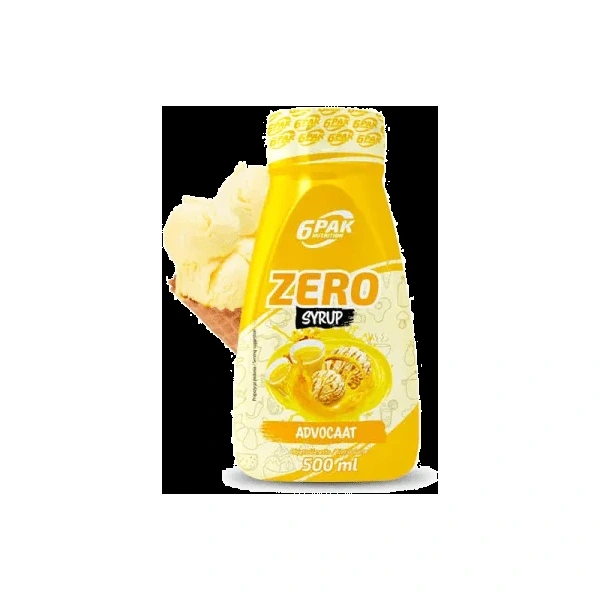 6PAK Syrop Zero 500 ml o smaku advocat