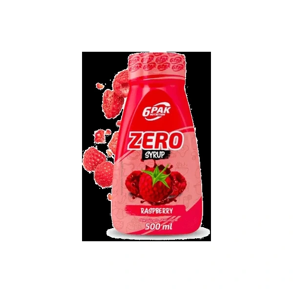 6PAK Syrop Zero 500 ml o smaku malinowym