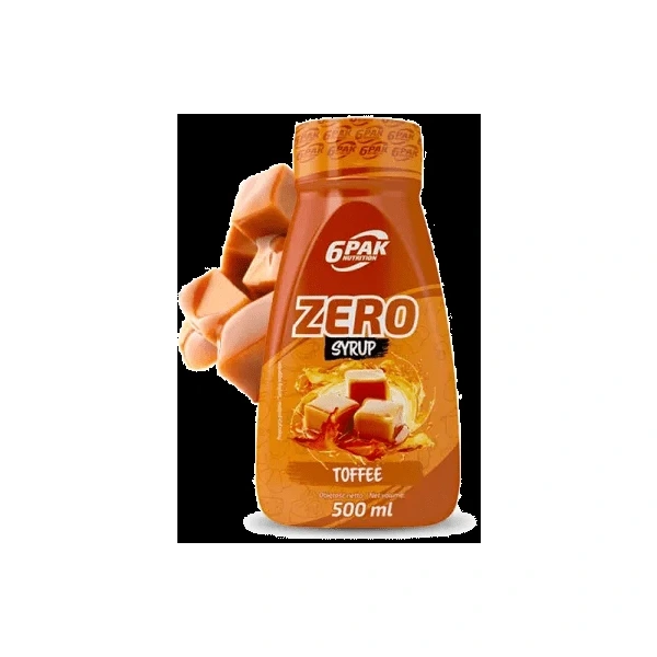 6PAK Syrop Zero 500 ml o smaku toffee