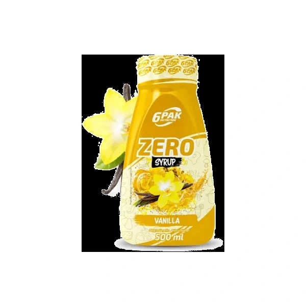 6PAK Syrop Zero 500 ml o smaku waniliowym