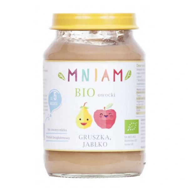 AM-AM Deser gruszka-jabłko od 5 miesiąca BIO 190 g MNIAM