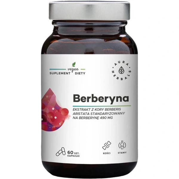 Aura Herbals Berberyna 490 mg 60 kapsułek