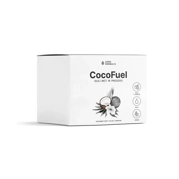 AURA HERBALS CocoFuel - Olej MCT proszek w saszetkach (30 szt.)