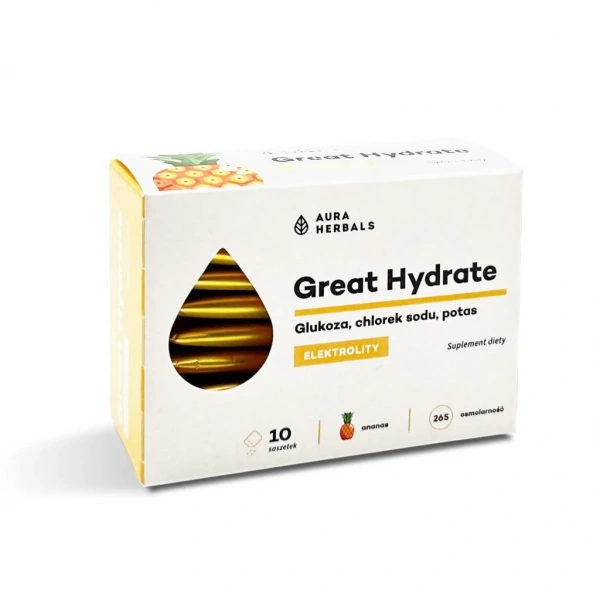 Aura Herbals Great Hydrate 10 saszetek o smaku ananasowym