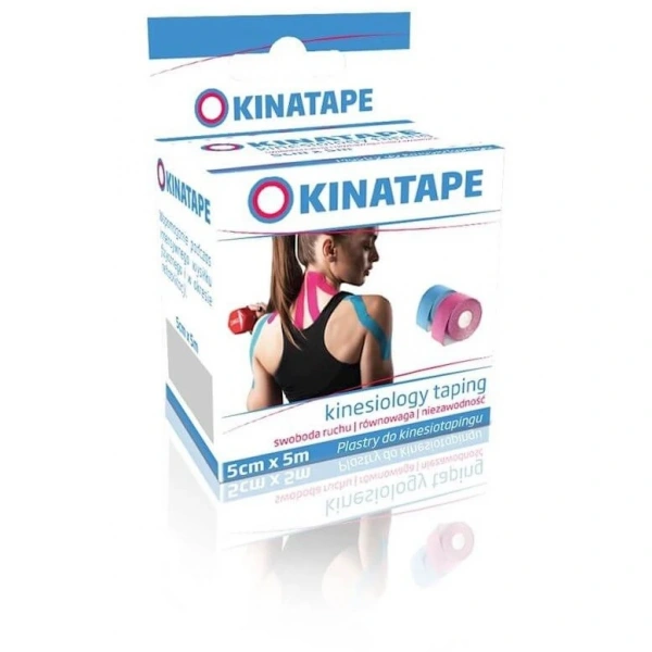 Kinatape Kinesio Taping (5m x 5cm) kolor czarny