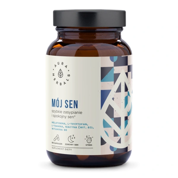 AURA HERBALS Mój Sen, Szybkie Zasypianie i Spokojny Sen, kapsułki 60 szt.