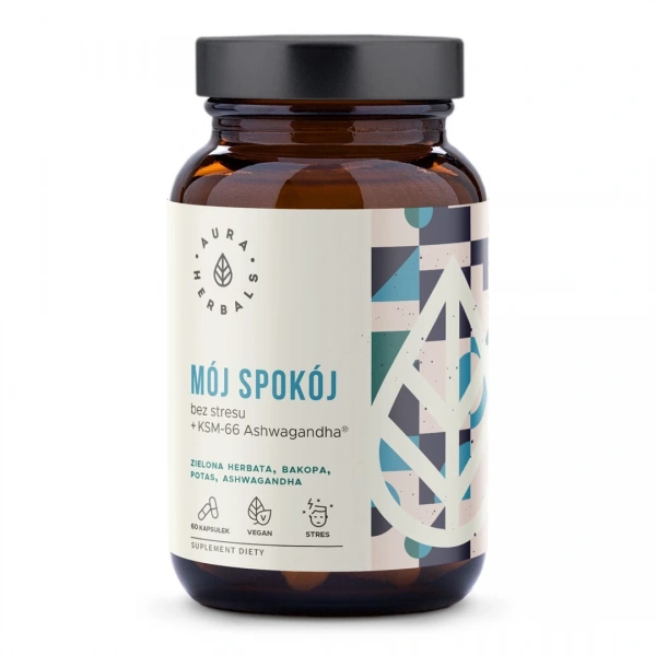 Aura Herbals Mój Spokój, bez stresu + Ashwagandha KSM-66 60 kapsułek
