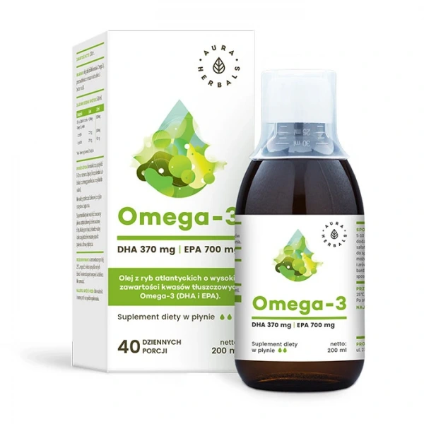 Aura Herbals Omega-3 DHA+ EPA 200 ml w płynie
