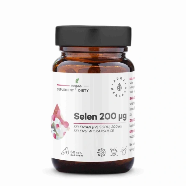 Aura Herbals Selen 200 µg  selenian (IV) sodu 60 kapsułek