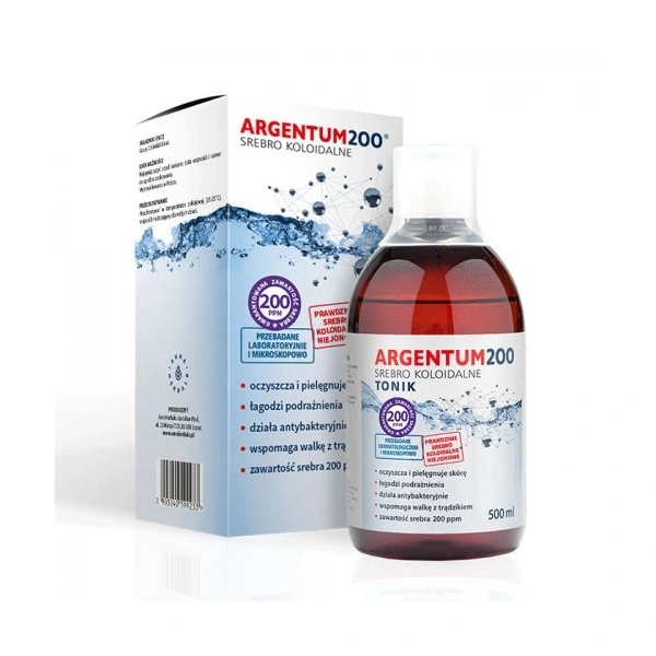 Aura Herbals Srebro Koloidalne 200 ppm Argentum 200 500 ml