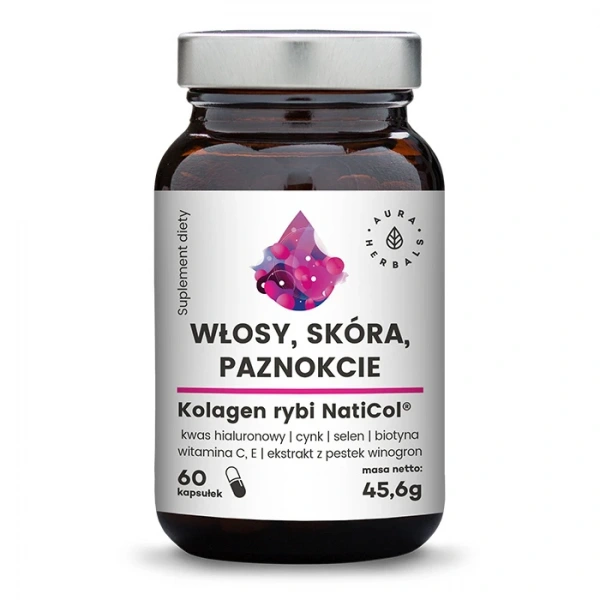 Aura Herbals Kolagen Rybi NatiCol® 800mg 60 kapsułek