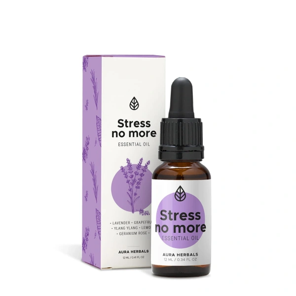 AURA HERBALS “Stress no more” - antystresowy olejek eteryczny (12 ml)