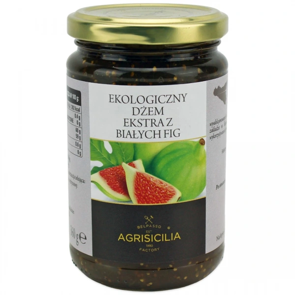 Agrisicilia dżem ekstra z białych fig bio 360 g