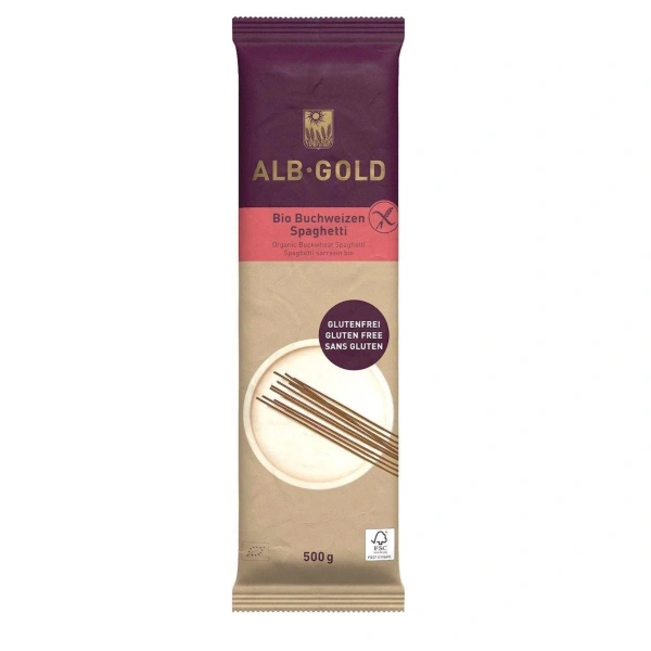 Alb Gold Makaron (Gryczany) Spaghetti Bezglutenowy BIO 500 g