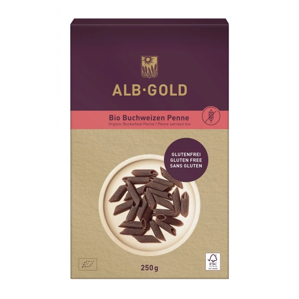 Alb gold makaron (gryczany) penne bezglutenowy bio 250 g