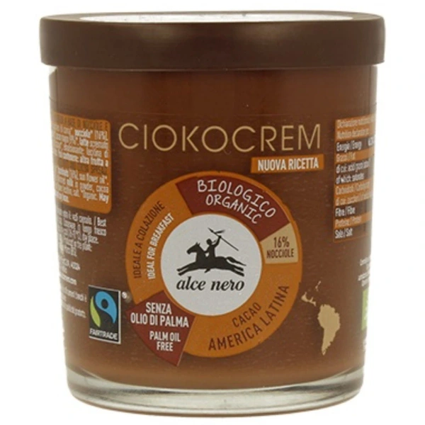 Alce Nero Krem Orzechowo-Czekoladowy Fair Trade BIO 180 g