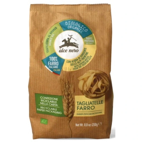 Alce Nero Makaron (Z Płaskurki) Gniazda Tagliatelle BIO 250 g