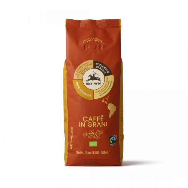 Alce nero kawa ziarnista arabica 100 % fair trade bio 500 g