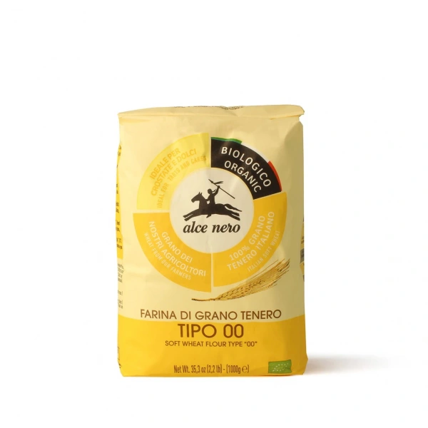 Alce nero mąka pszenna typ ""00""  do słodkich wypieków bio 1 kg