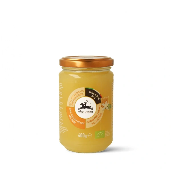 Alce nero miód nektarowy z kwiatów cytrusowych bio 400 g