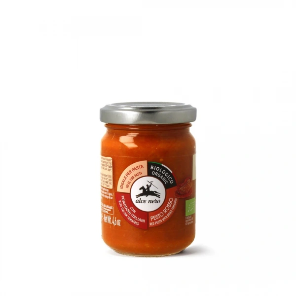Alce nero pesto czerwone z suszonych pomidorów bio 130 g
