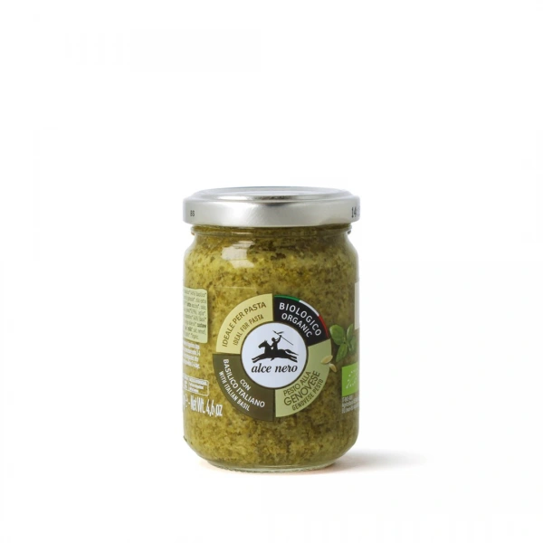 Alce nero pesto genovese (sos bazyliowy) bio 130 g