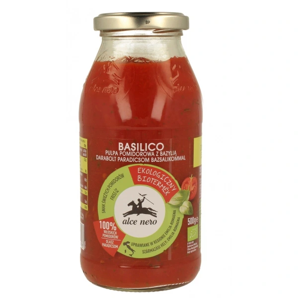 Alce nero pulpa pomidorowa z bazylią bio 500 g